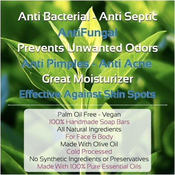 Tea Tree Soap 3.5oz Bar - Picture 2 of 3